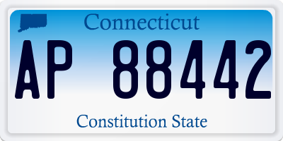 CT license plate AP88442