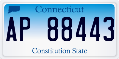 CT license plate AP88443