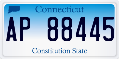 CT license plate AP88445