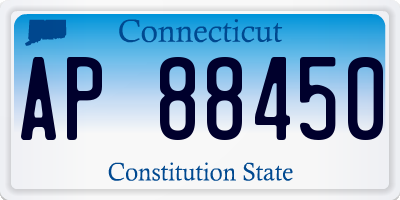 CT license plate AP88450