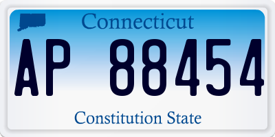 CT license plate AP88454