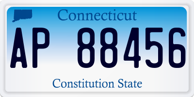 CT license plate AP88456