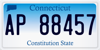CT license plate AP88457