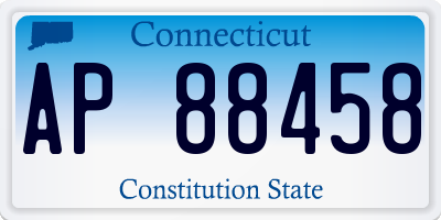 CT license plate AP88458