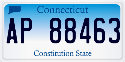 CT license plate AP88463
