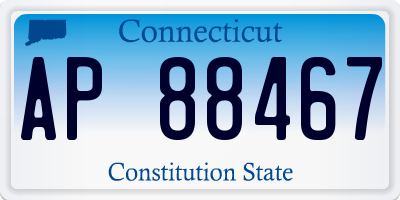 CT license plate AP88467