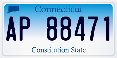 CT license plate AP88471