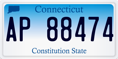 CT license plate AP88474