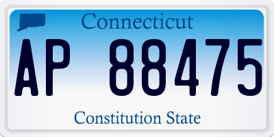 CT license plate AP88475
