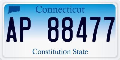 CT license plate AP88477