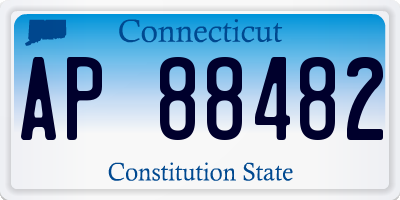 CT license plate AP88482