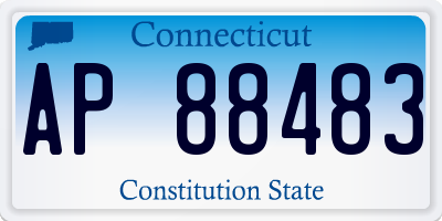 CT license plate AP88483