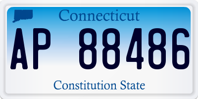 CT license plate AP88486