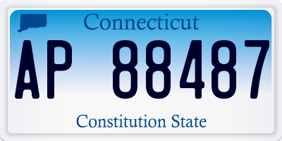 CT license plate AP88487