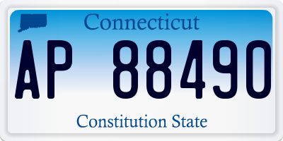 CT license plate AP88490