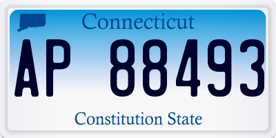 CT license plate AP88493