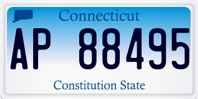 CT license plate AP88495