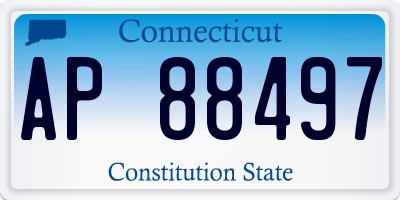 CT license plate AP88497