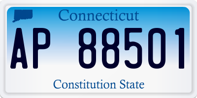 CT license plate AP88501