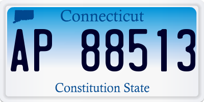 CT license plate AP88513