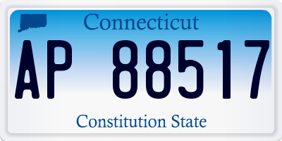 CT license plate AP88517