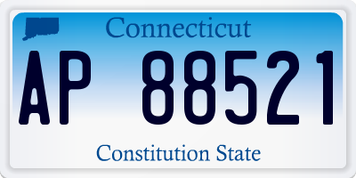 CT license plate AP88521