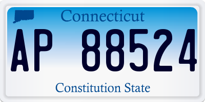 CT license plate AP88524
