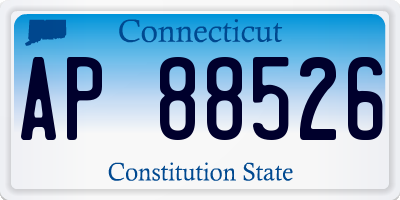 CT license plate AP88526