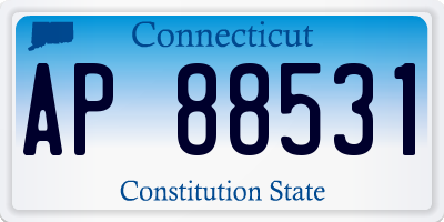CT license plate AP88531