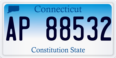CT license plate AP88532