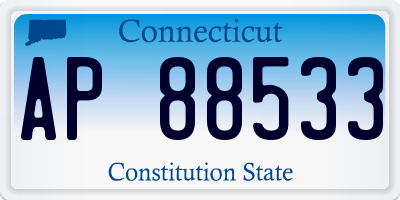 CT license plate AP88533