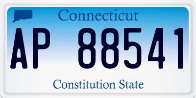 CT license plate AP88541