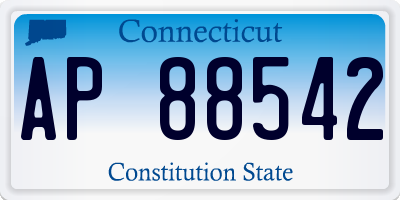 CT license plate AP88542