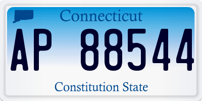 CT license plate AP88544