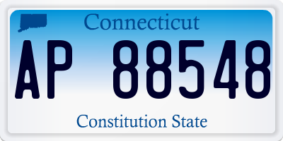 CT license plate AP88548