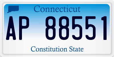 CT license plate AP88551