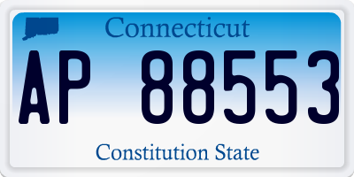 CT license plate AP88553
