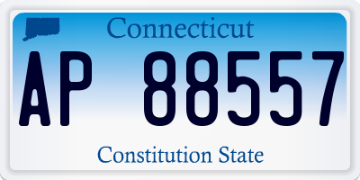 CT license plate AP88557