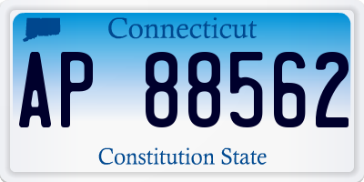 CT license plate AP88562