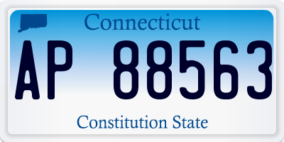 CT license plate AP88563