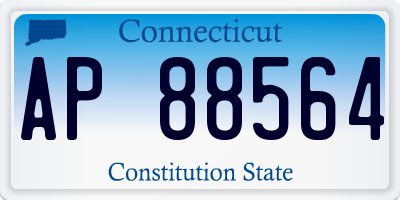 CT license plate AP88564