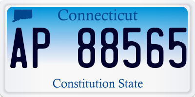 CT license plate AP88565