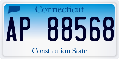CT license plate AP88568