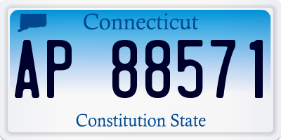 CT license plate AP88571