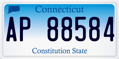 CT license plate AP88584