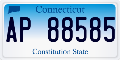 CT license plate AP88585