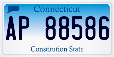 CT license plate AP88586