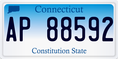 CT license plate AP88592