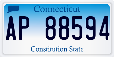 CT license plate AP88594