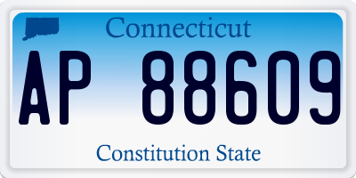 CT license plate AP88609